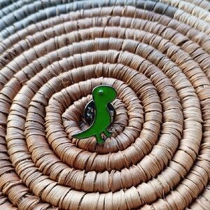 5/$25 NEW Cartoon Green T-REX Enamel Pin